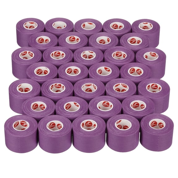 Cramer Team Color Athletic Tape, Purple, Latex-Free, 1.5" x 10yds, 32 Roll Bulk Case, Tearable Sports Tape for Wrists, Ankles, Baseball, Training, Strong Athletic Wrap for Athletes & Trainers