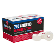 Cramer Team Color Athletic Tape, White, Latex-Free, 1.5 x 15yds, 32 Roll Bulk Case, Tearable Sports Tape for Wrists, Ankles, Baseball, Training, Strong Athletic Wrap for Athletes & Trainers
