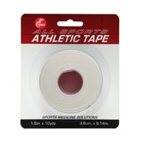 Cramer Team Color Athletic Tape, White, Easy Tear, Ankle/Wrist Taping, Single Roll, 1.5" X 10 Yard
