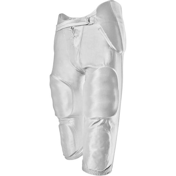 Cramer Thunder 5 Pad Football Girdle With Integrated Hip, Thigh and Tailbone Pads, Designed for Protection from High Impacts, High Hip Pad Coverage, Extra Thigh Padding Protection, Gray, X-Large