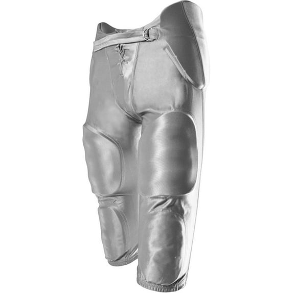 Cramer Youth 7 Pad Football Game Pants, Silver Gray, Youth Large