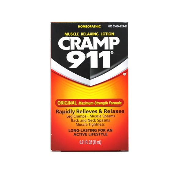 Cramp 911 Muscle Relaxing Lotion, Original Maximum Strength Formula, 0.71 fl oz