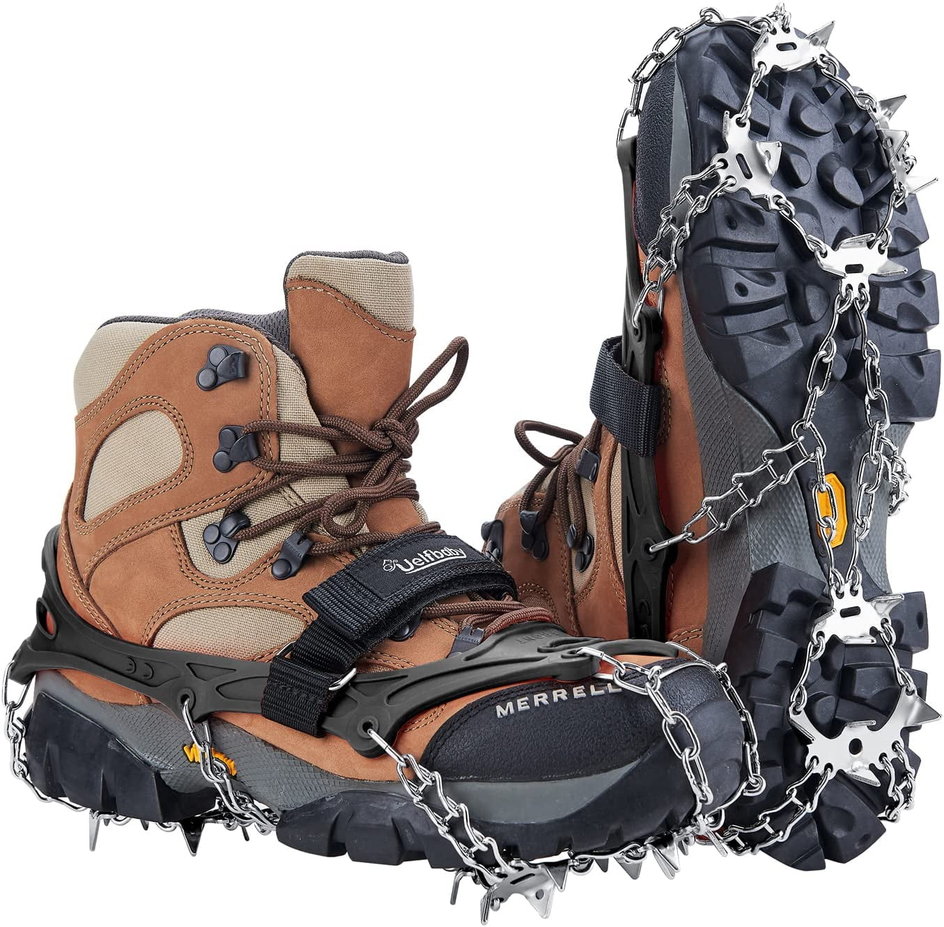 Crampons for Hiking BootsTraction Cleats Ice Snow Grips with 19 ...