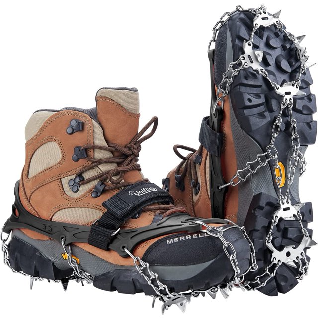 Crampons for Hiking BootsTraction Cleats Ice Snow Grips with 19