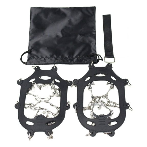Crampons Ice Cleats Safety Traction Cleats Snow Ice Grips 23 Spikes fit Boot/Shoes for Adults Hiking Walking on The Ice