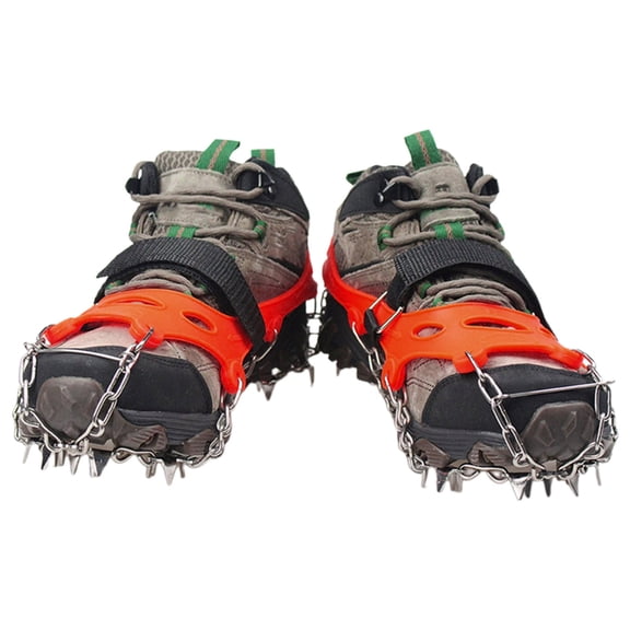 Crampons Ice Cleats Safety Traction Cleats Snow Ice Grips 23 Spikes fit Boot/Shoes for Adults Hiking Walking on The Ice