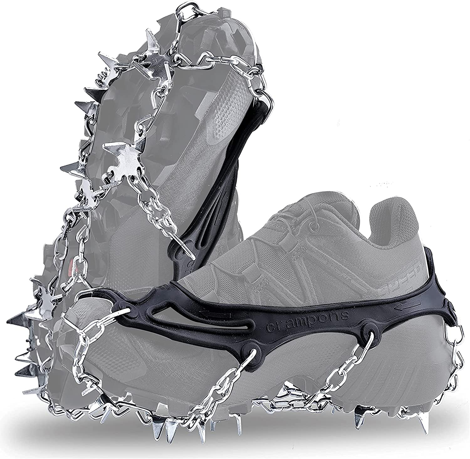 Crampons Ice Cleats Walk Traction for Shoes and Boots 19 Anti-Slip ...