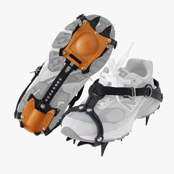 Crampons for Hiking Boots Men/Women, Unisex Spikes for Shoes, Shoe Traction Devices for Hiking, Snow Walking, Jogging, Universal Fit.