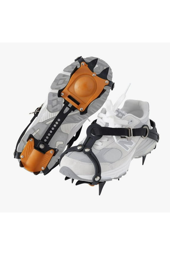 Crampons for Hiking Boots Men/Women, Unisex Spikes for Shoes, Shoe Traction Devices for Hiking, Snow Walking, Jogging, Universal Fit.