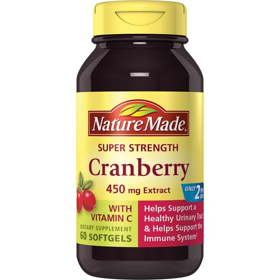 Cranberry 450 MG With Vitamin C 60 Softgels