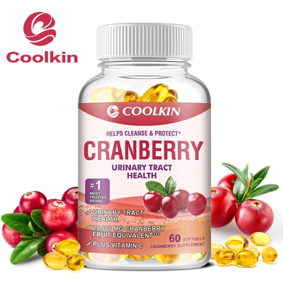 Cranberry Capsules 25000mg - Urinary Tract Health, Detoxification Support, Bladder Health - 60 Capsules