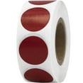 thumbnail image 1 of Cranberry Circle Dot Stickers | 0.75" Inch Round | 500 Pack, 1 of 5