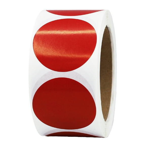 Cranberry Circle Stickers | 2" Inches Round | 500 Pack