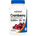 Cranberry Extract (25,000mg) (120 Capsules) With Vitamin C & Vitamin E
