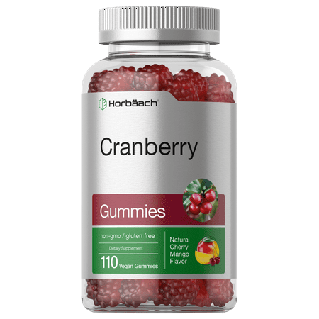 Cranberry Gummies | 500mg | 110 Count | Vegan Formula | by Horbaach
