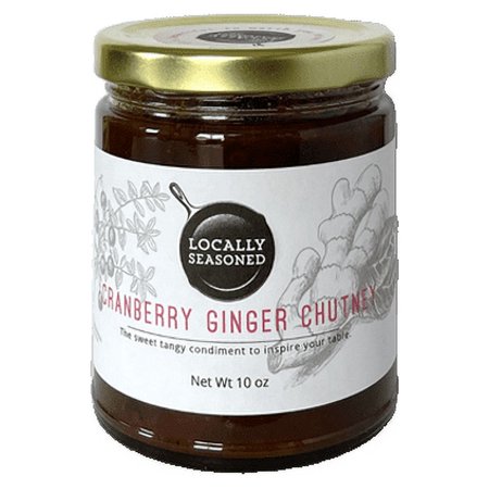 Cranberry Ginger Chutney - 10 oz jar - made by Locally Seasoned
