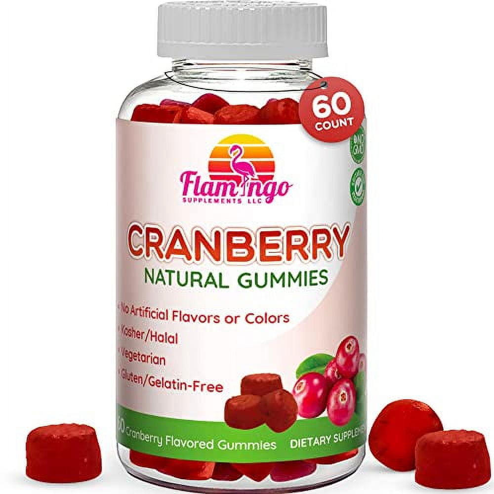 Cranberry Gummies 1000 mg Cranberry Supplement Alternative to Cranberry Pills or Juice for