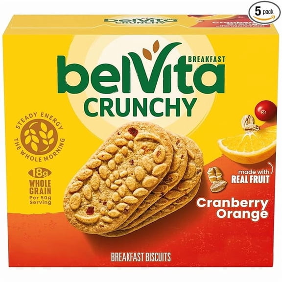 Cranberry Orange Breakfast Biscuits, 5 Packs (4 Biscuits Per Pack)