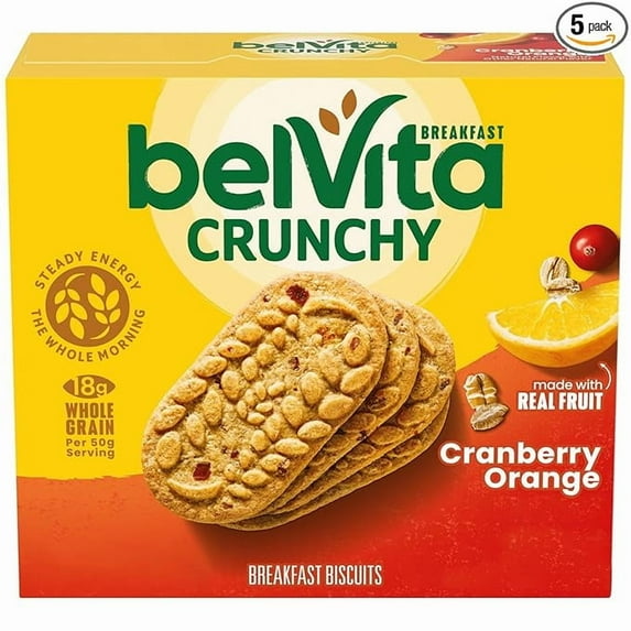 Cranberry Orange Breakfast Biscuits, 5 Packs (4 Biscuits Per Pack)