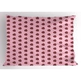 thumbnail image 1 of Cranberry Pillow Sham, Pastel Berries Pattern Summer Inspirations Forest Vegetarian Yummy, Decorative Standard King Size Printed Pillowcase, 36 X 20 Inches, Baby Pink Maroon Green, by Ambesonne, 1 of 2