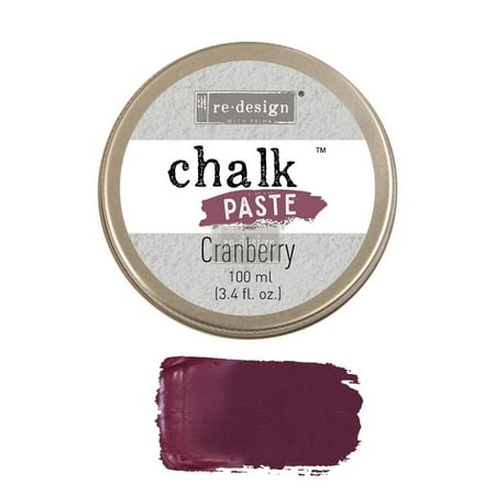 Cranberry, Re-Design Chalk Paste by Prima Marketing Inc. Fast Dry 3.4 fl. Oz