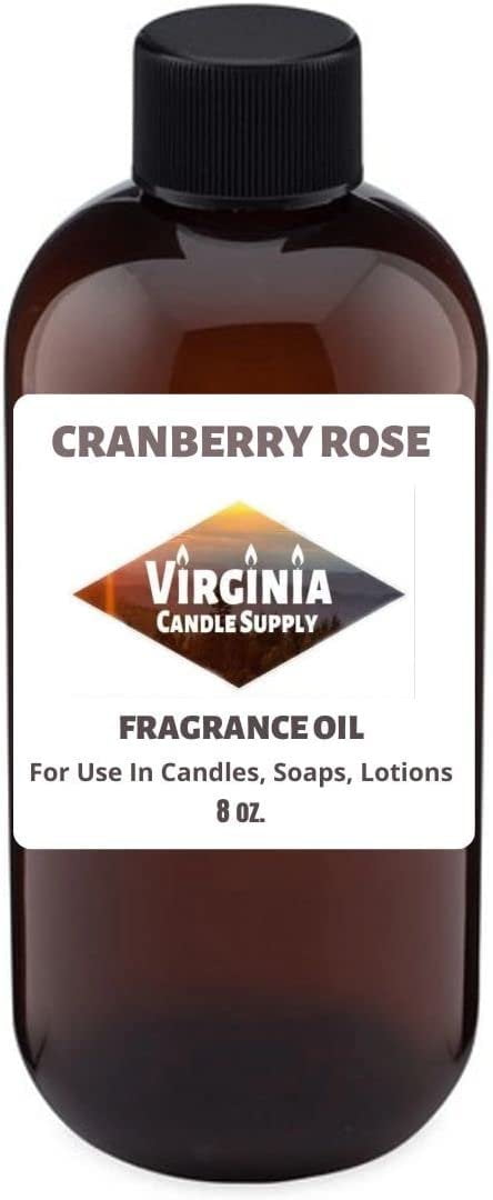 Cranberry Rose Fragrance Oil Our Version of The Brand Name 8 oz Bottle for Candle Making, Soap Making, Tart Making, Room Sprays, Lotions, Car Fresheners, Slime, Bath Bombs, Warmers