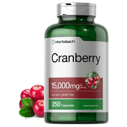Cranberry + Vitamin C Extract | 15,000mg | 250 Capsules | by Horbaach