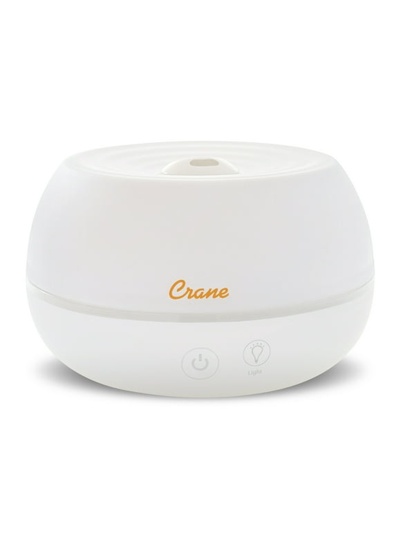 Crane Personal Ultrasonic Cool Mist Humidifier and Aroma Therapy Diffuser, 0.2 gal., filter free
