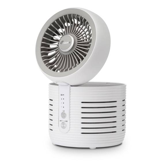 2-In-1 Desk Top Air Purifier & Fan With HEPA Filter