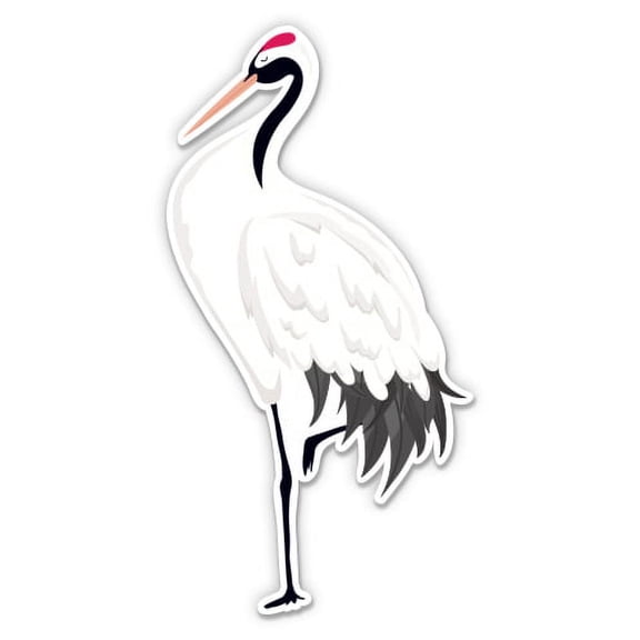 Crane - 3" Vinyl Sticker - For Car Laptop I-Pad Phone Helmet Hard Hat - Waterproof Decal