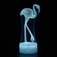 thumbnail image 1 of Crane 3D Night Light 16 Color Change Lamp Acrylic Flat ABS Base USB Charger Home Decoration Toy Brithday Xmas Kid Children Gift, 1 of 5