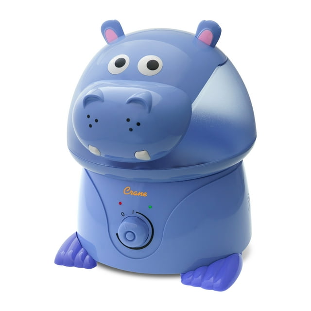 Crane Adorable 1 Gallon Ultrasonic Cool Mist Humidifier with 24 Hour Run Time - Hippo - EE-8245