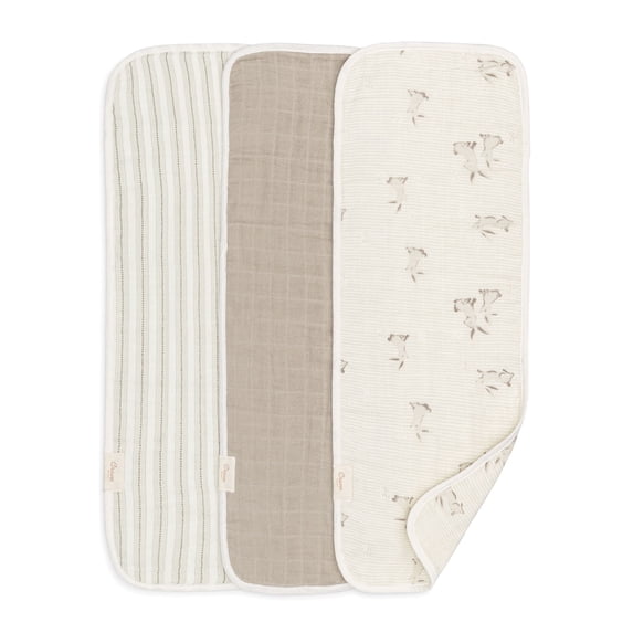 Crane Baby Burp Cloth Set 1 ea