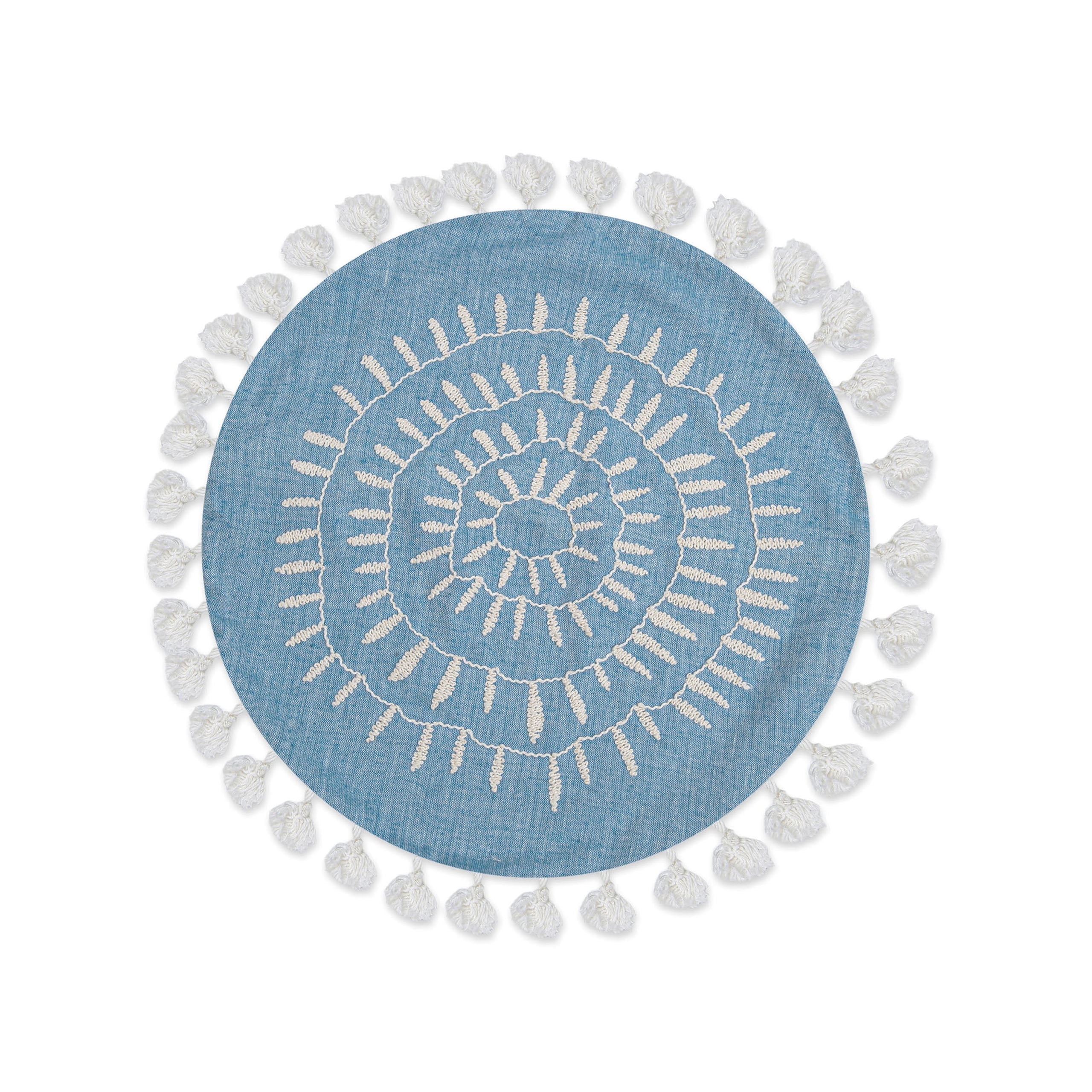 Crane Baby Caspian Round Pillow - Decorative Pillow Nursery Pillow Baby Room Accessory