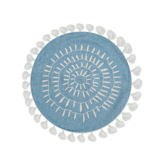 Crane Baby Caspian Round Pillow - Decorative Pillow Nursery Pillow Baby Room Accessory