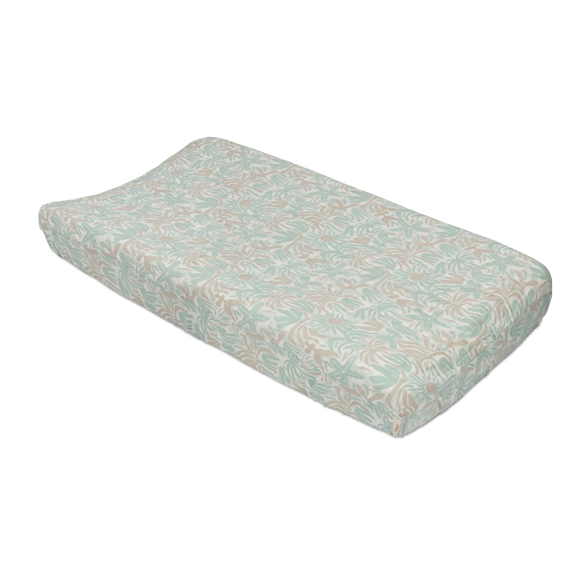 Crane Baby Changing Pad Cover, 100% Cotton Sateen Exterior Change Pad Cover, Beach Life Theme, 16" x 32", Fitted Changing Pad Covers, Changing Table Pad Cover For Nursery
