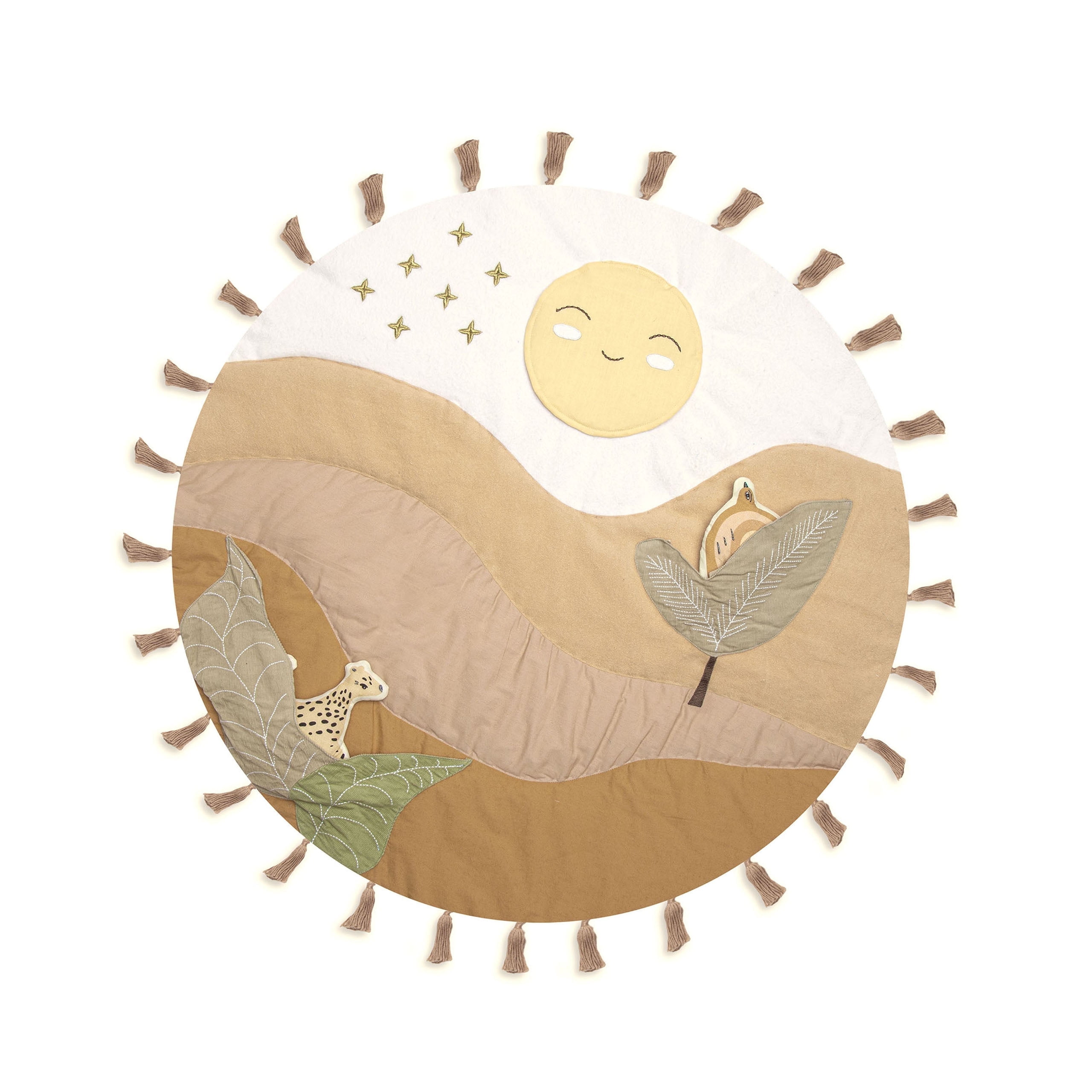 Crane Baby Desert Sunset Activity Mat for Newborn, Play Mat For Baby, Safari Nursery Decor