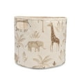 thumbnail image 1 of Crane Baby Kendi Collection Safari Animal Nursery Decor, 13" x 12" Toy Storage Basket, Cotton, 1 of 4