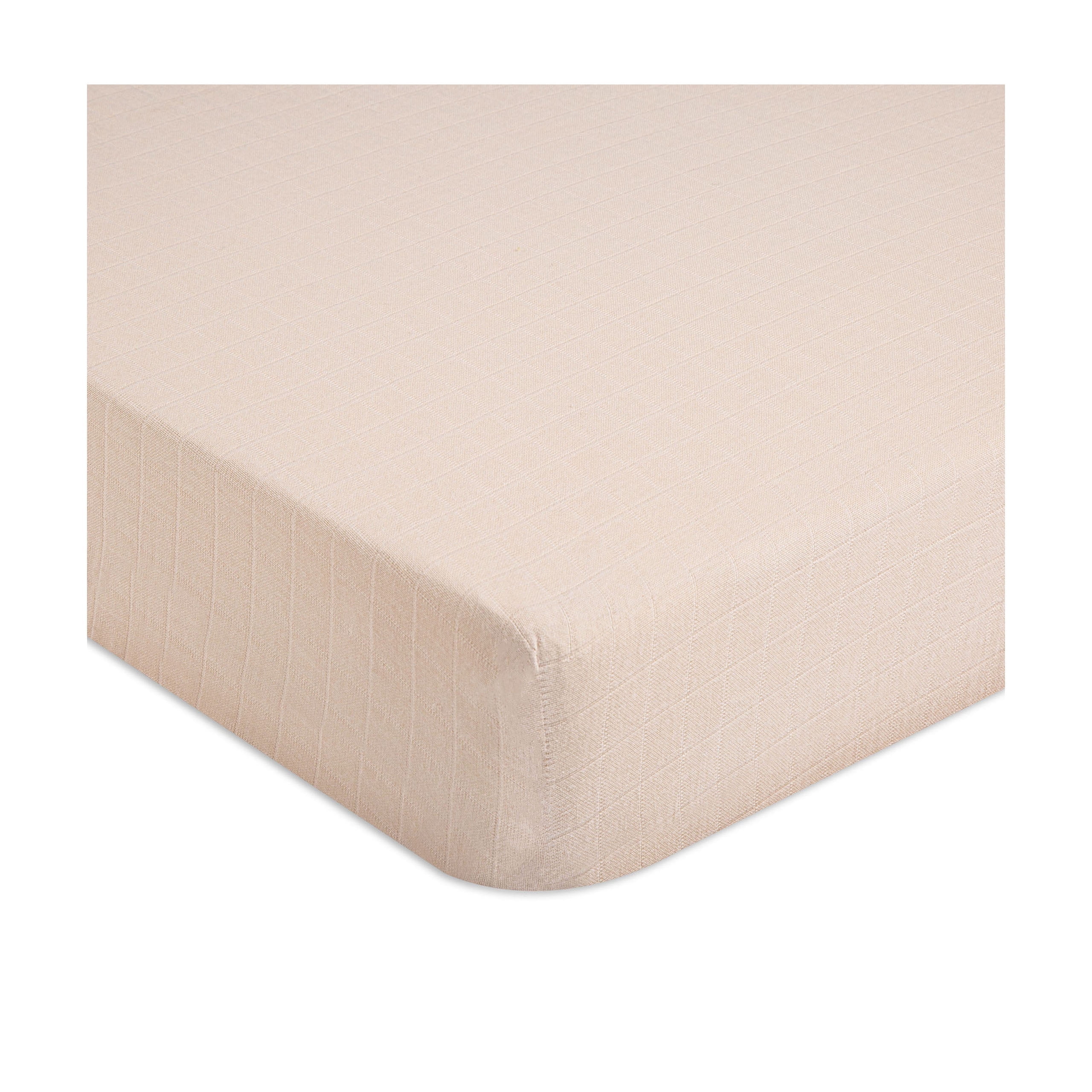 Crane Baby Pink Crib/Toddler Fitted Bed Sheets, Pink Desert Rose, 100% Cotton Muslin