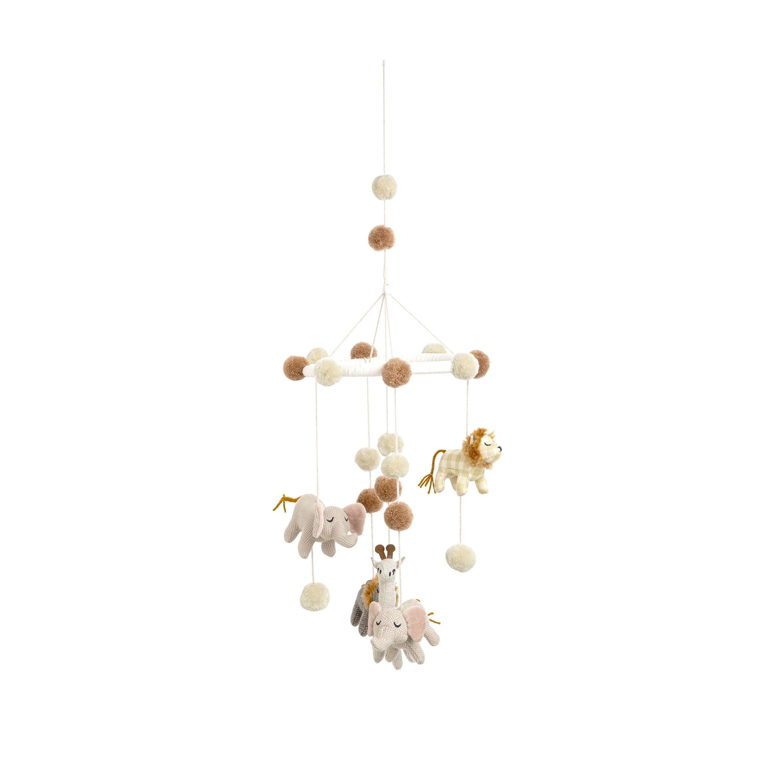 Crane Baby Soothing White Safari Animal Baby Mobile