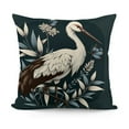 thumbnail image 1 of Crane Bird Butterflies Floral Flowers Throw Pillow Covers  Decorative Pillowcases Soft Cushion Covers for Sofa Couch Bed Home Decor,, 1 of 5