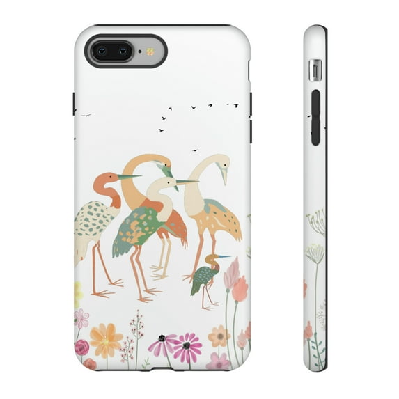 Crane Bird Tough iPhone 15 Case-Impact Resistant iPhone Case-iPhone