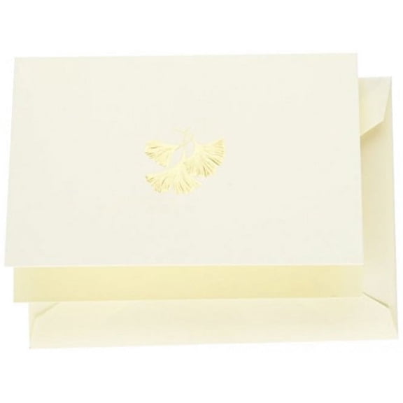 Crane & Co. Hand Engraved Ginkgo Leaf Note RF1413