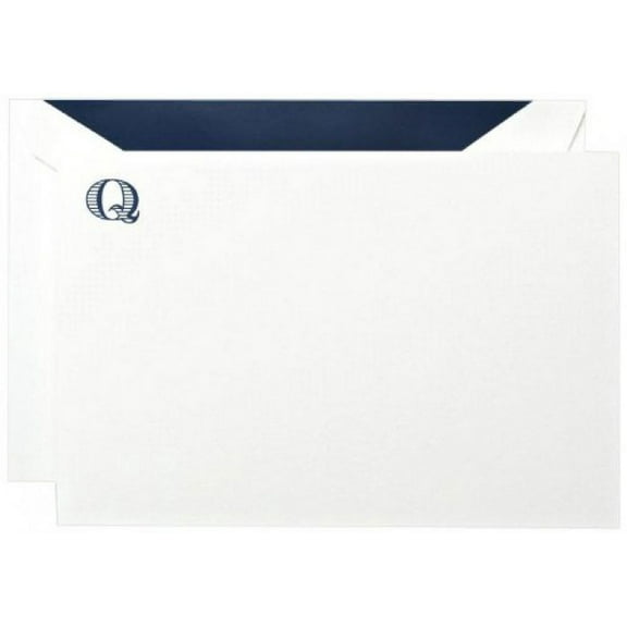 Crane & Co. Initial "Q" Correspondence Card (CC33Q1)