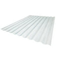 thumbnail image 1 of Crane Composites 5147426 26 in. x 8 ft. Super 600 Clear Round Fiberglass Corrugated Panels - Pack of 10, 1 of 2