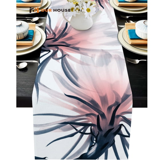 Crane Japanese Pattern Art Flower Mats Table Runner for Coffee Home Kitchen Wedding Table r Dining Table Non-slip Placement