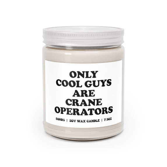 Crane Operator Candle Gifts House Office Decor Scented Vanilla Soy Wax