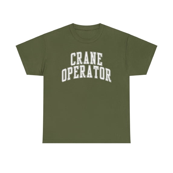 Crane Operator Shirt Gifts Tshirt Crew Neck Short Sleeve