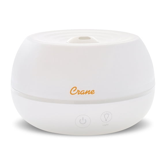 Crane Personal Ultrasonic Cool Mist Tabletop Humidifier 0.2-Gallon For Rooms 160 sq. ft. White
