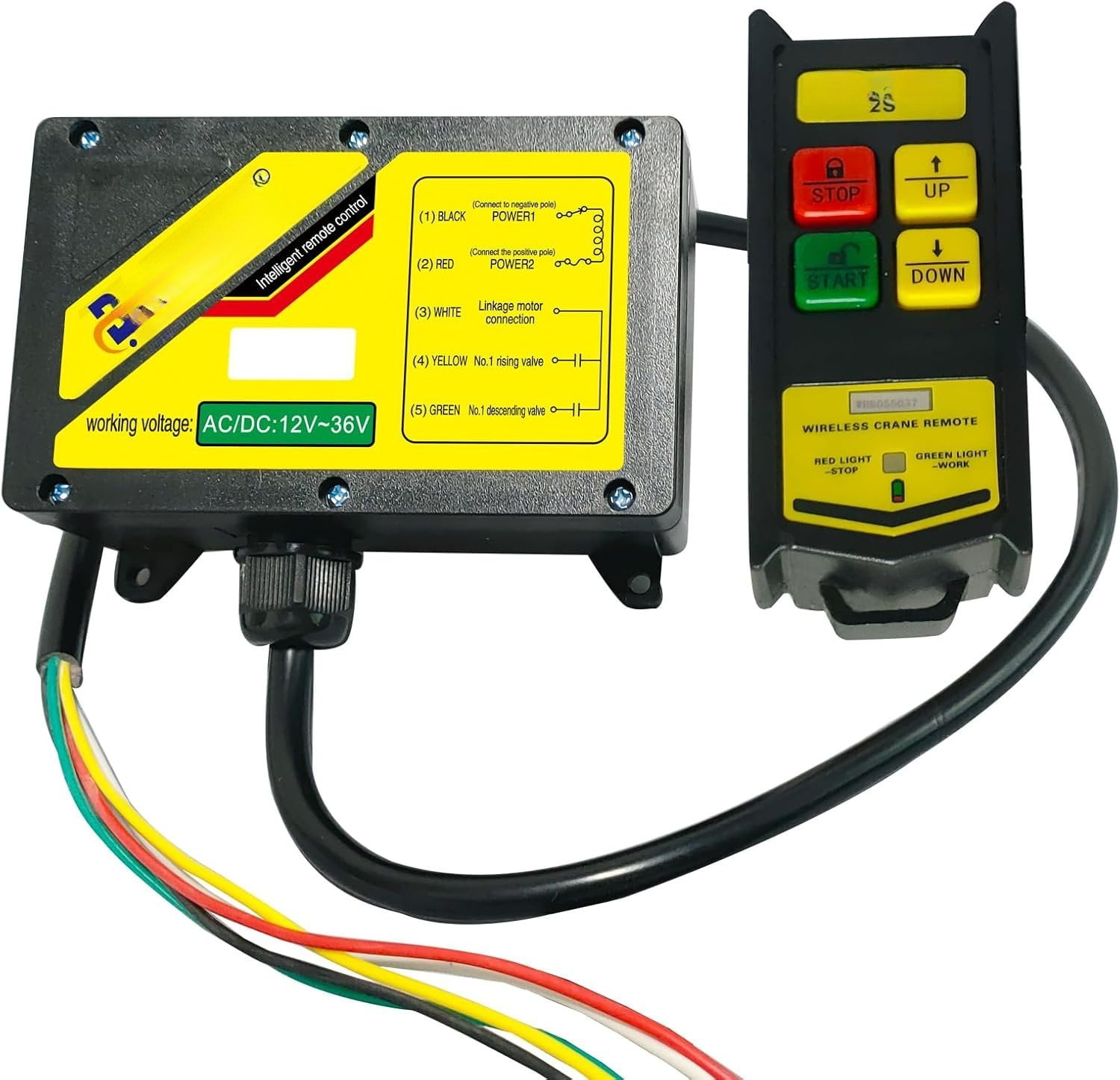 Crane Remote Control 12-36V, 656FT Control, Dump Trailer Controller ...